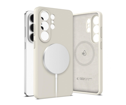 Etui do telefonów Tech-Protect Silicone Magsafe Galaxy S26 Ultra Cosmic Latte